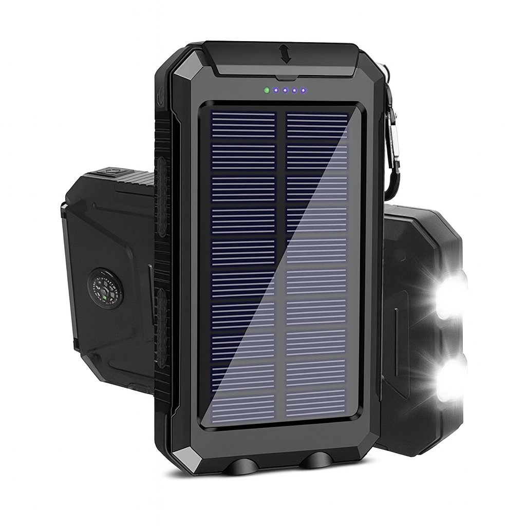 Carregador Portátil Power Bank Solar Usb Laranja