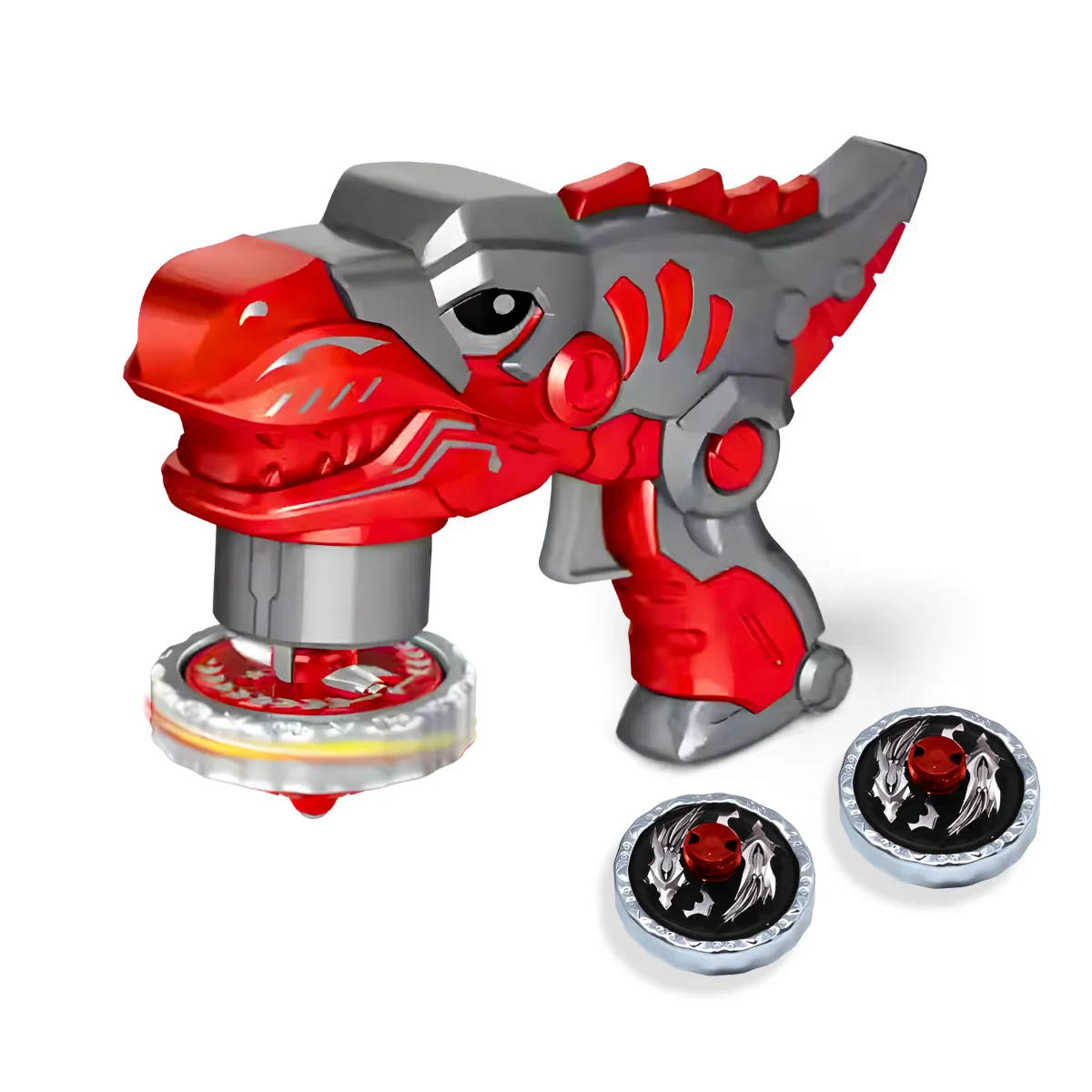 Beyblade + 2 Lançadores Dinossauro Amarelo