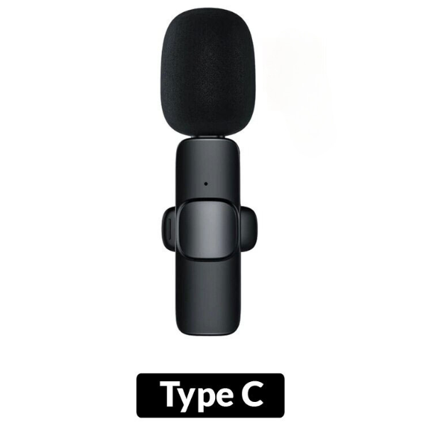 Kit 2 Microfone Lapela Wireless Sem Fio Para iPhone iPad Lightning