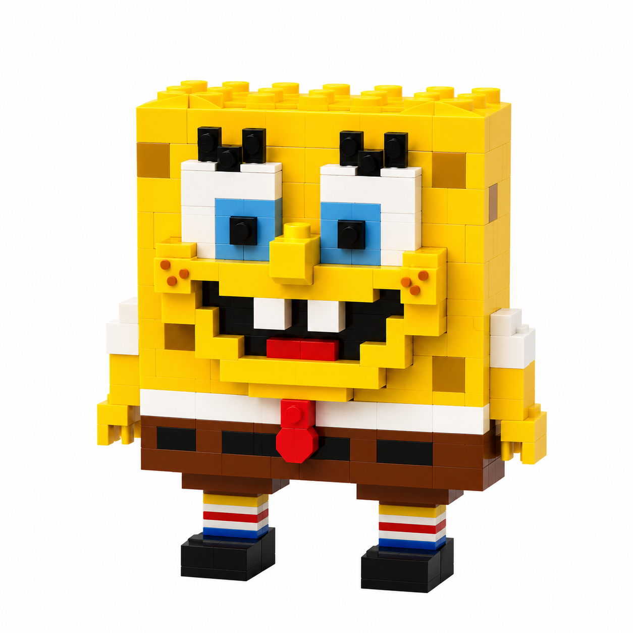 Mini Blocos de Montar Raposa Pixelado Colecionável - 202 Peças